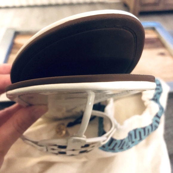 Cream Patent Tory Burch Miller Sandal - Picture 6 of 8